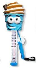 Hőmérő fagyi kék