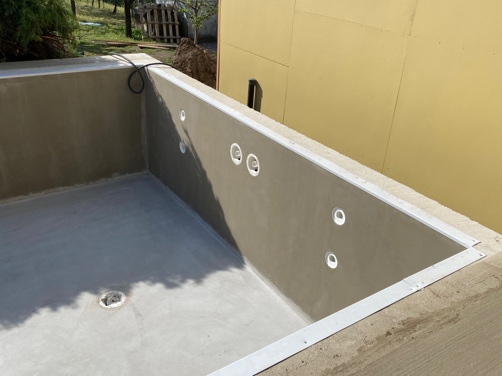 beton porocell medence építés 